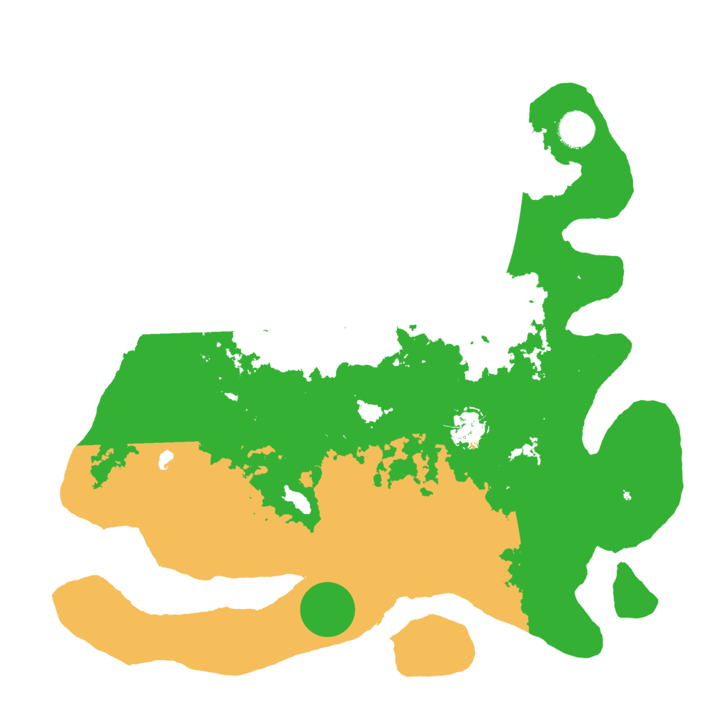 Biome Rust Map: Barren, Size: 3500, Seed: 22222222