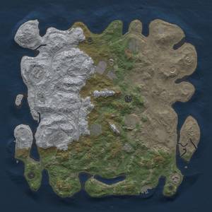 Thumbnail Rust Map: Procedural Map, Size: 4300, Seed: 37924417, 20 Monuments