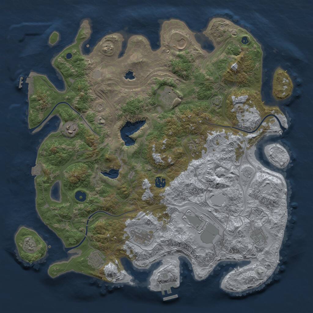 Rust Map: Procedural Map, Size: 4250, Seed: 2022602310, 15 Monuments