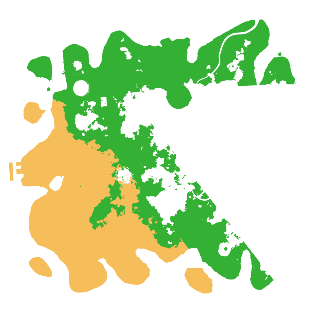 Biome Rust Map: Procedural Map, Size: 3550, Seed: 133831