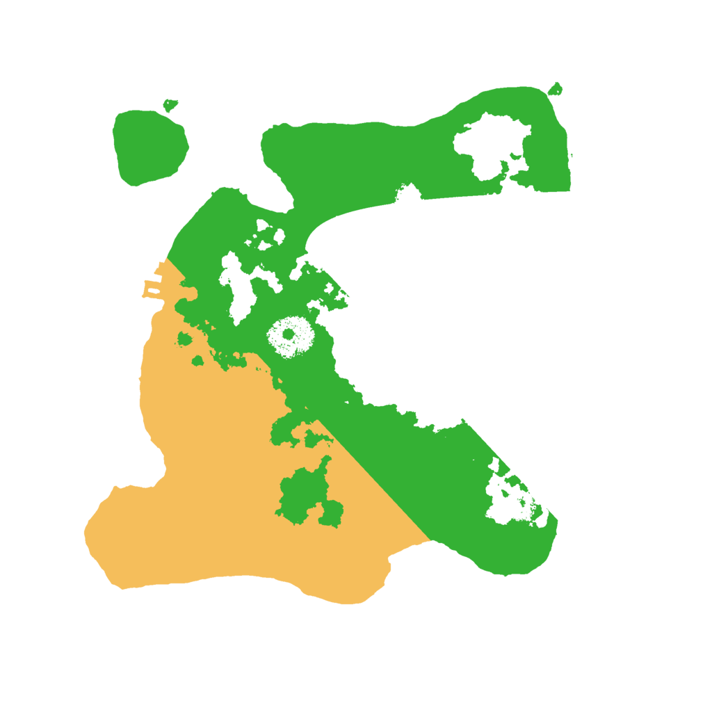Biome Rust Map: Procedural Map, Size: 2500, Seed: 106807786
