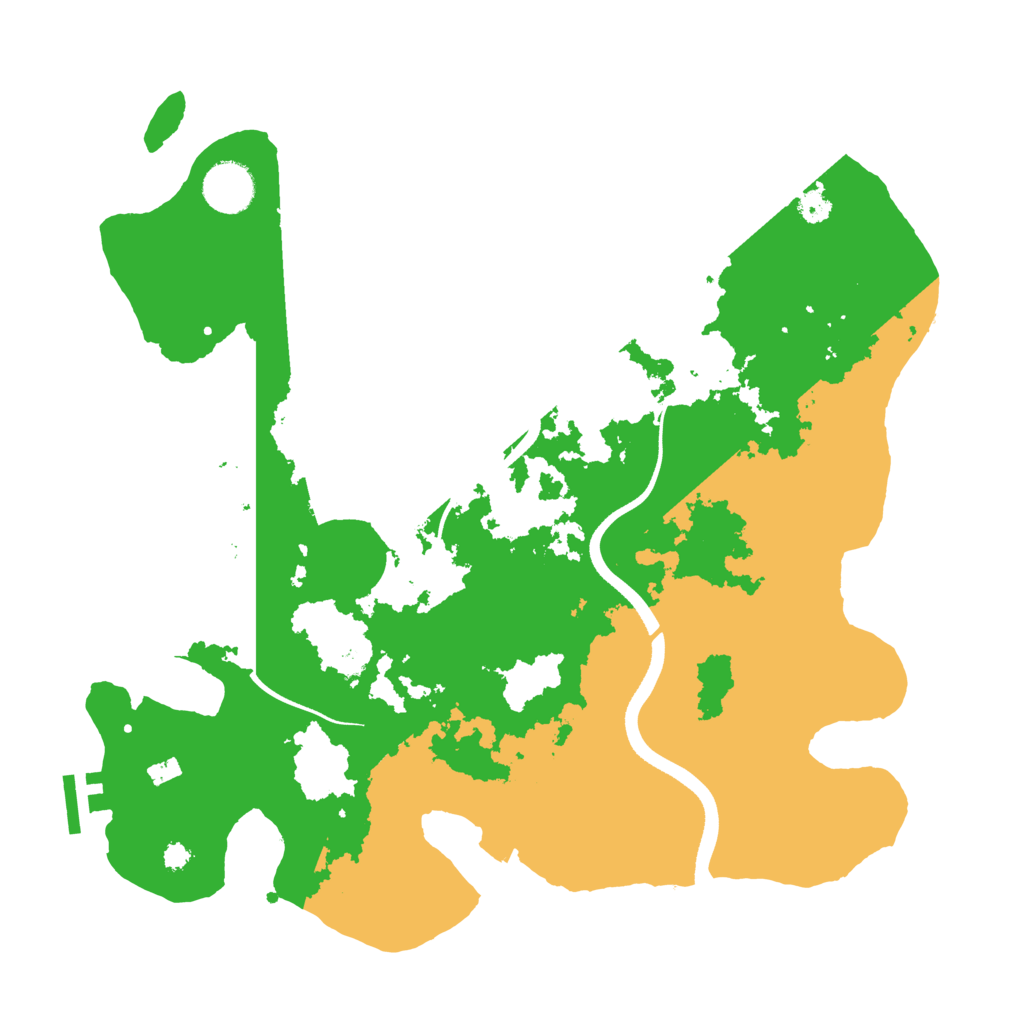 Biome Rust Map: Procedural Map, Size: 3500, Seed: 1829984191