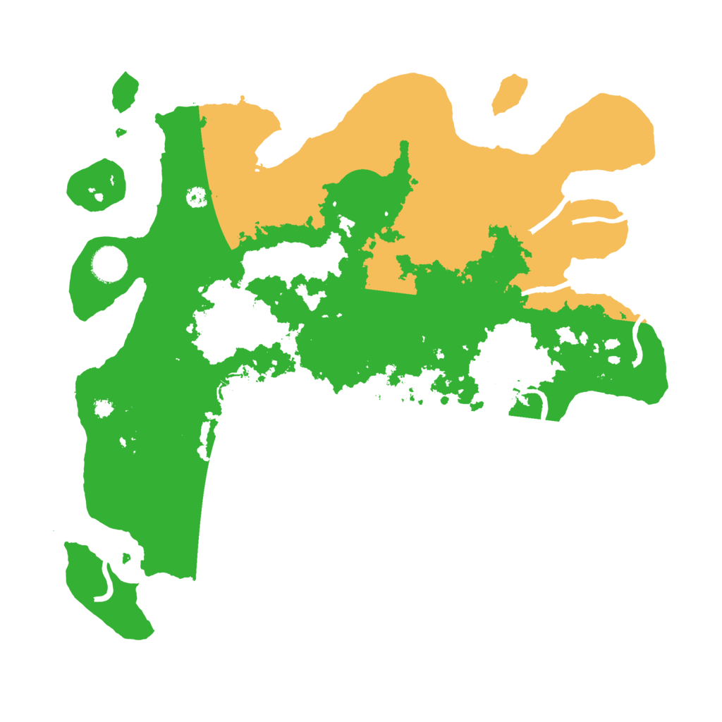 Biome Rust Map: Procedural Map, Size: 3550, Seed: 185087