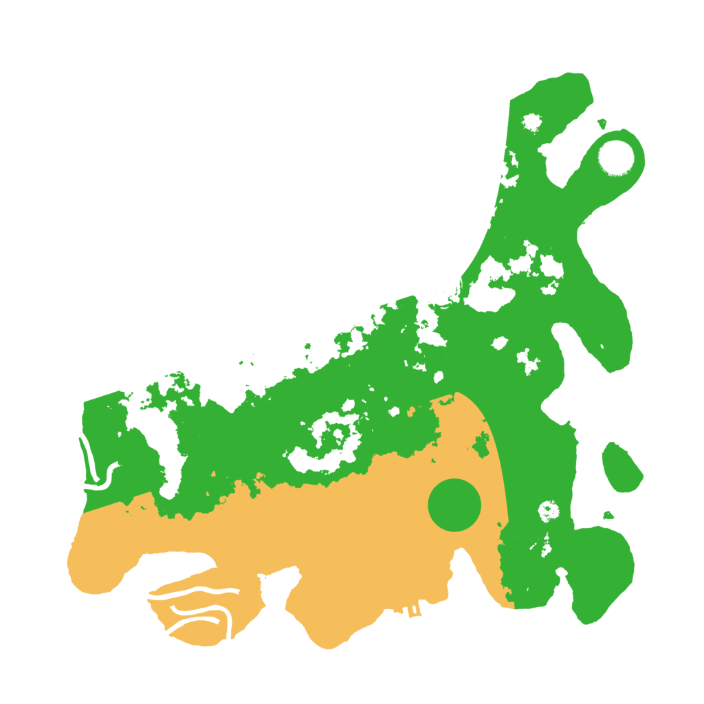 Biome Rust Map: Procedural Map, Size: 3500, Seed: 750115013