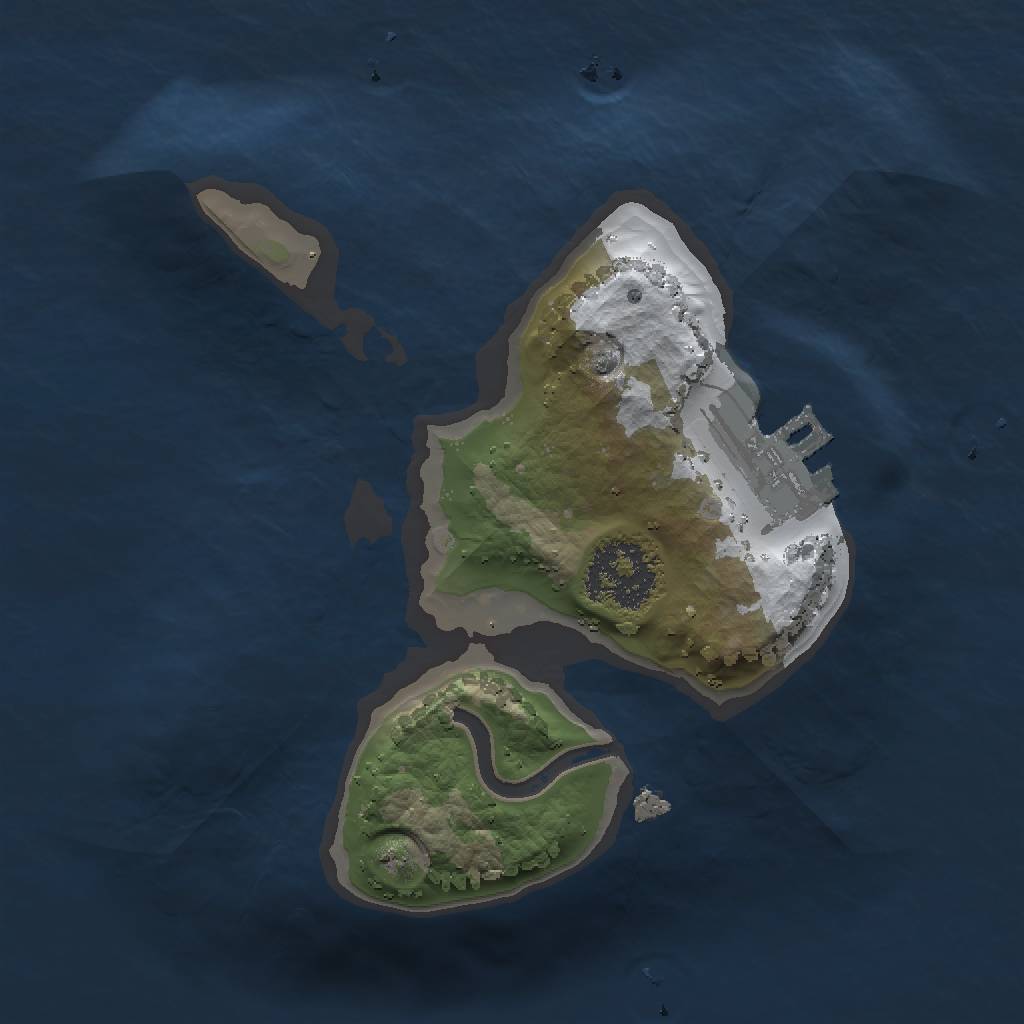 Rust Map: Procedural Map, Size: 1500, Seed: 299906018, 5 Monuments