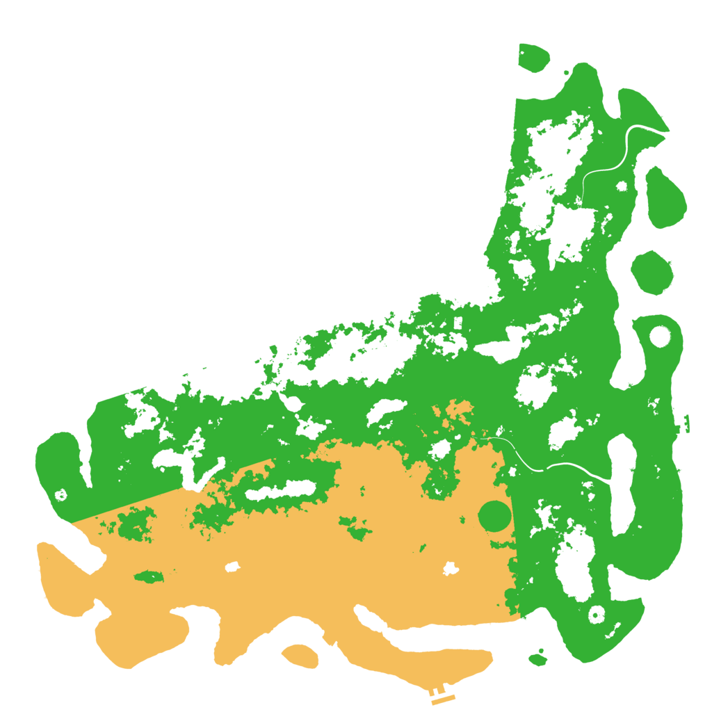 Biome Rust Map: Procedural Map, Size: 6000, Seed: 1564437260