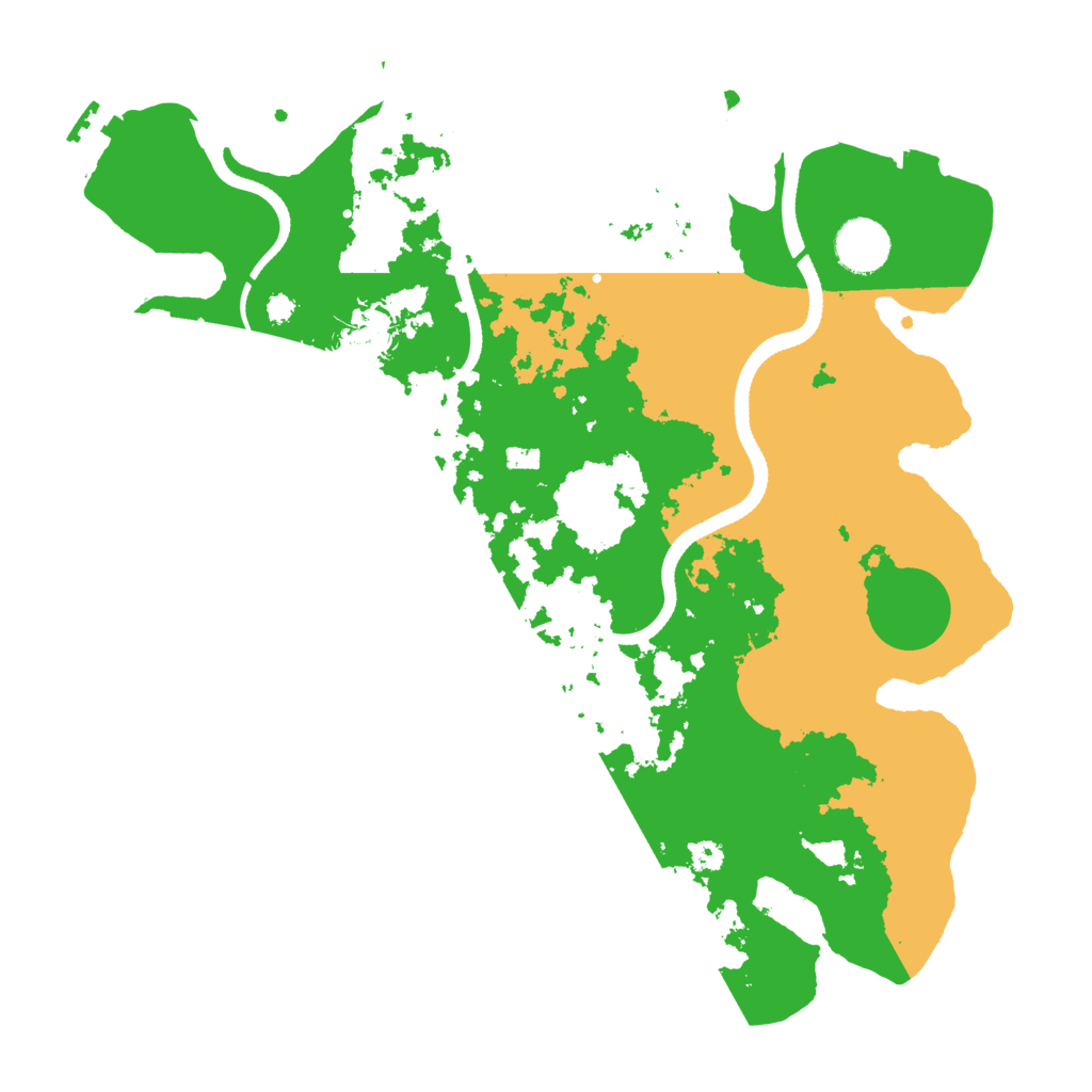 Biome Rust Map: Procedural Map, Size: 3500, Seed: 840463498