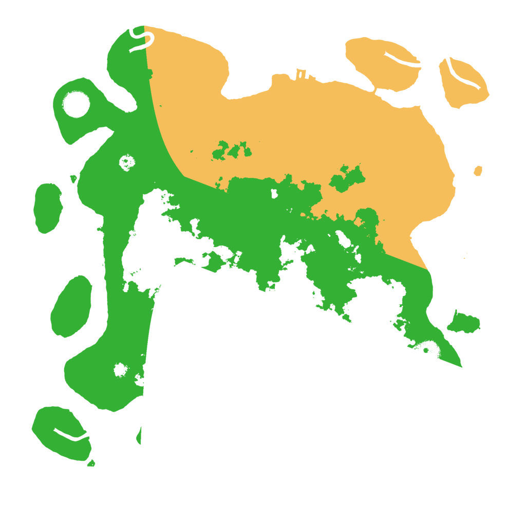 Biome Rust Map: Procedural Map, Size: 3500, Seed: 2689