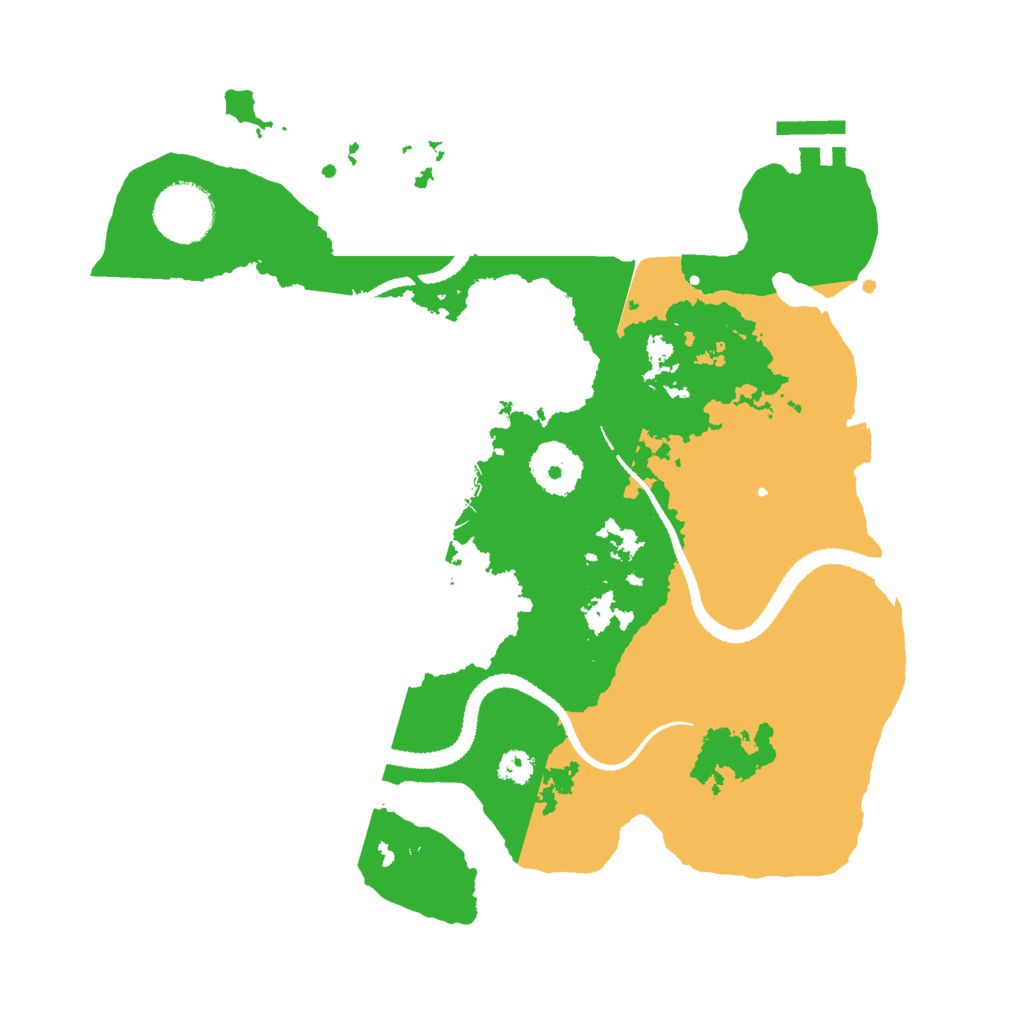 Biome Rust Map: Procedural Map, Size: 3000, Seed: 141847641