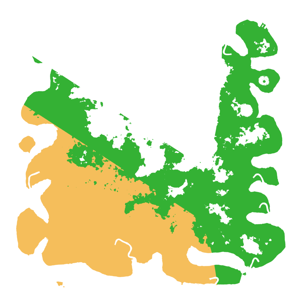 Biome Rust Map: Procedural Map, Size: 4500, Seed: 409632915