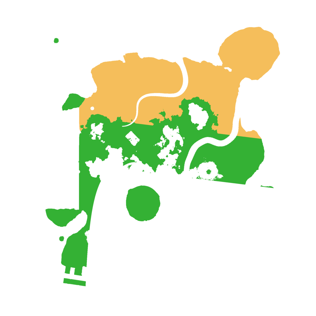 Biome Rust Map: Procedural Map, Size: 2500, Seed: 1818617712