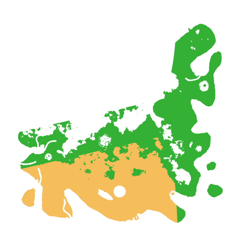 Biome Rust Map: Procedural Map, Size: 3600, Seed: 2590