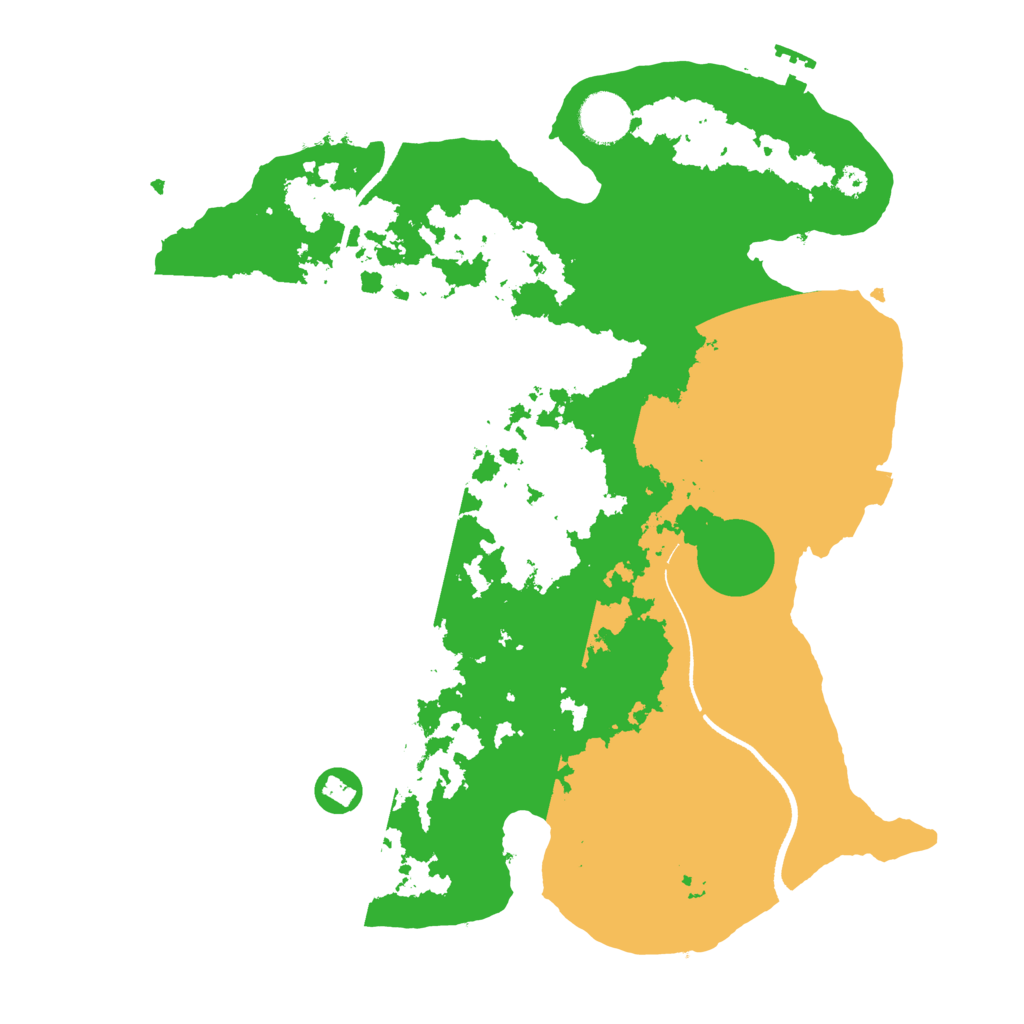 Biome Rust Map: Procedural Map, Size: 3500, Seed: 1820116744