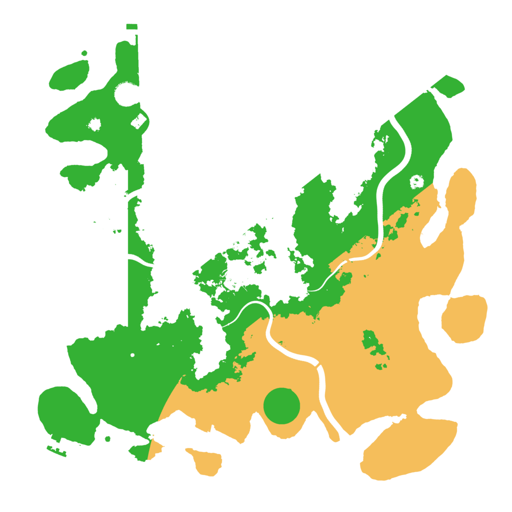 Biome Rust Map: Procedural Map, Size: 3700, Seed: 1346634834