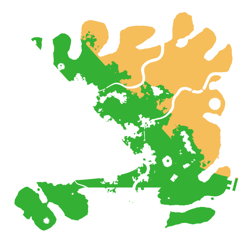 Biome Rust Map: Procedural Map, Size: 3700, Seed: 1659913416