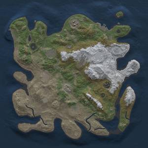 Thumbnail Rust Map: Procedural Map, Size: 3400, Seed: 312556123, 16 Monuments