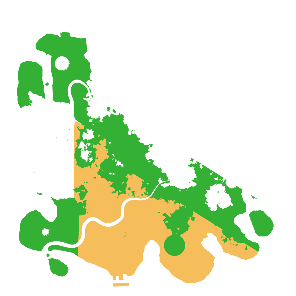 Biome Rust Map: Procedural Map, Size: 3700, Seed: 879160019