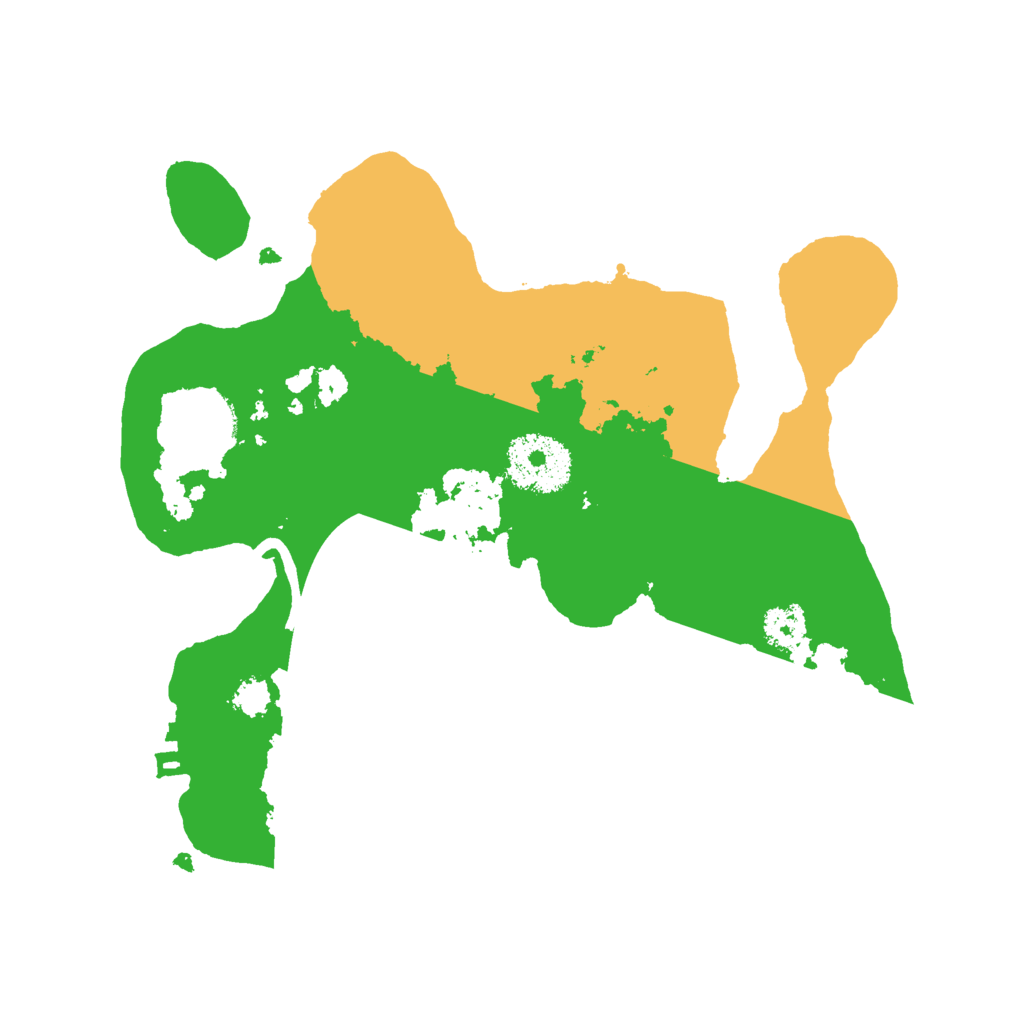 Biome Rust Map: Procedural Map, Size: 2500, Seed: 66243387