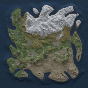 Thumbnail Rust Map: Procedural Map, Size: 3850, Seed: 2024633588, 20 Monuments