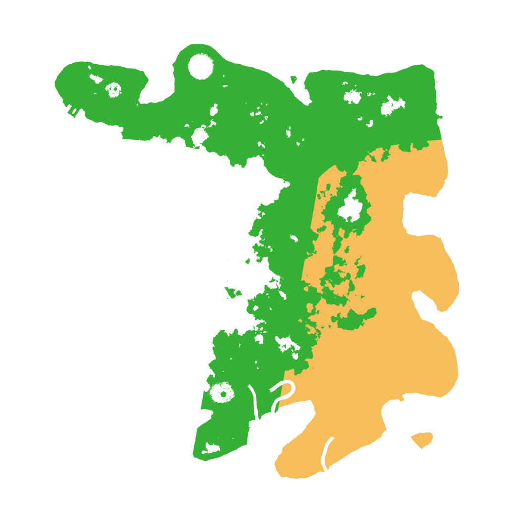 Biome Rust Map: Procedural Map, Size: 3500, Seed: 691337420