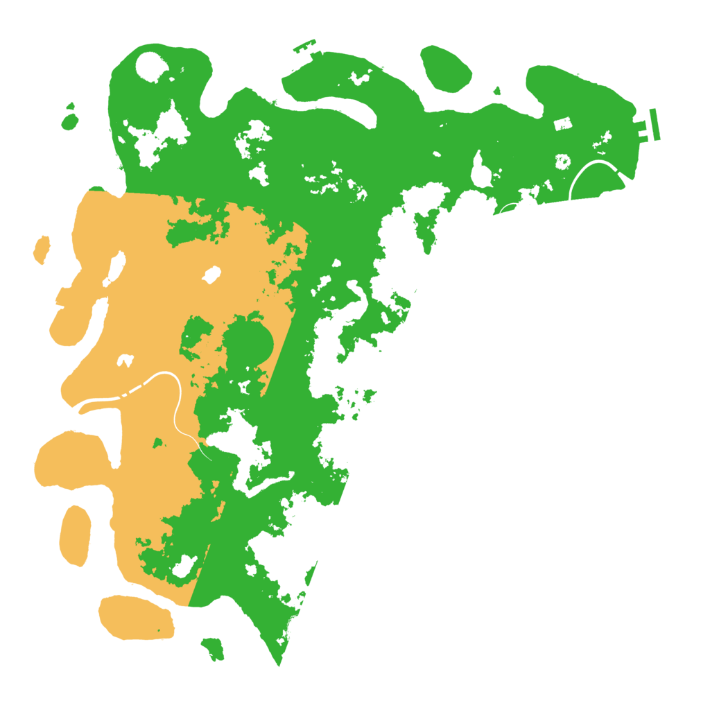 Biome Rust Map: Procedural Map, Size: 4500, Seed: 1791110520