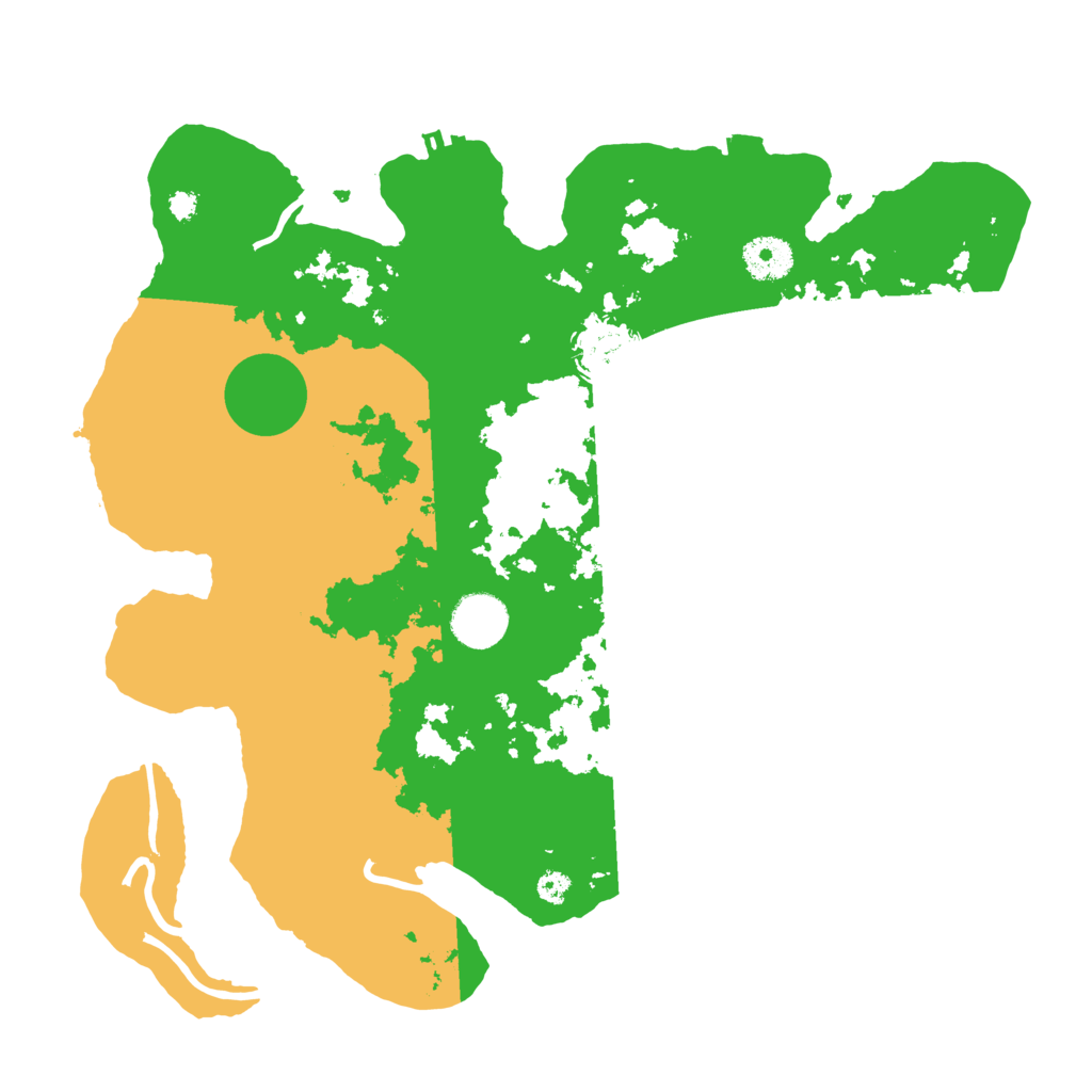 Biome Rust Map: Procedural Map, Size: 3500, Seed: 848319891