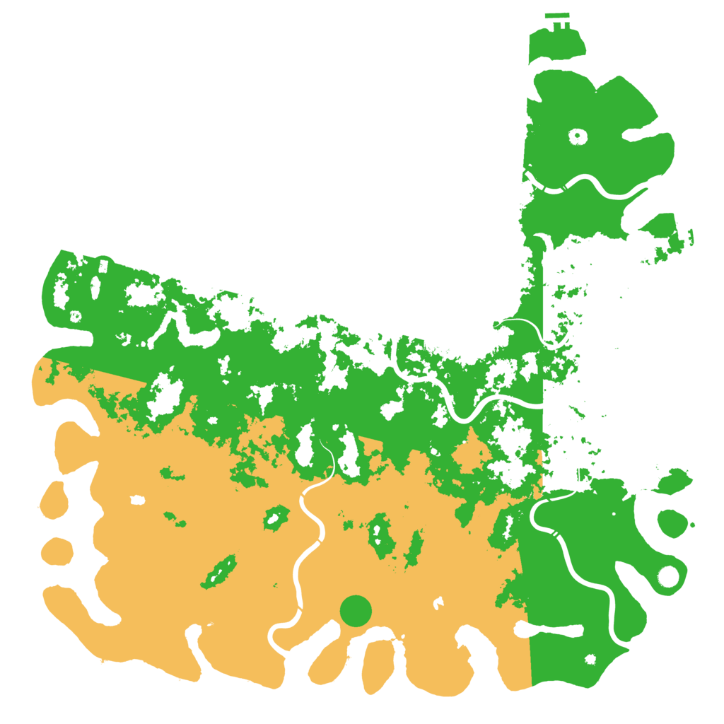 Biome Rust Map: Procedural Map, Size: 6000, Seed: 444535