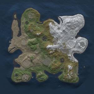 Thumbnail Rust Map: Procedural Map, Size: 3000, Seed: 42342, 16 Monuments