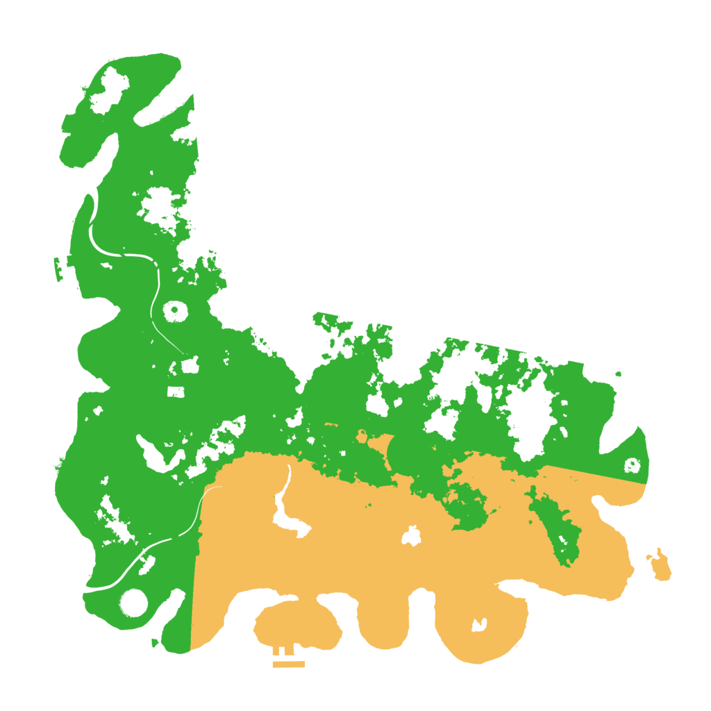 Biome Rust Map: Procedural Map, Size: 4500, Seed: 517502484