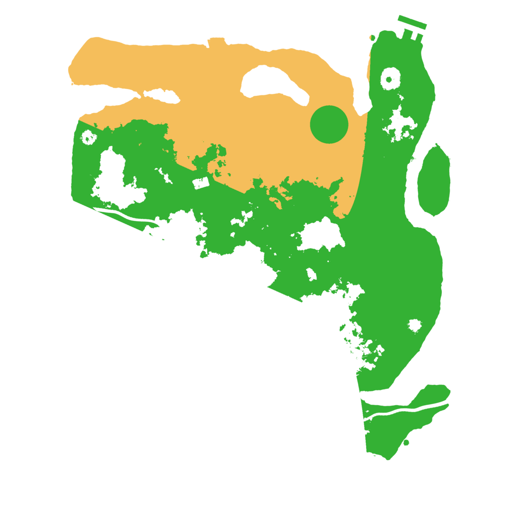 Biome Rust Map: Procedural Map, Size: 3500, Seed: 774636116