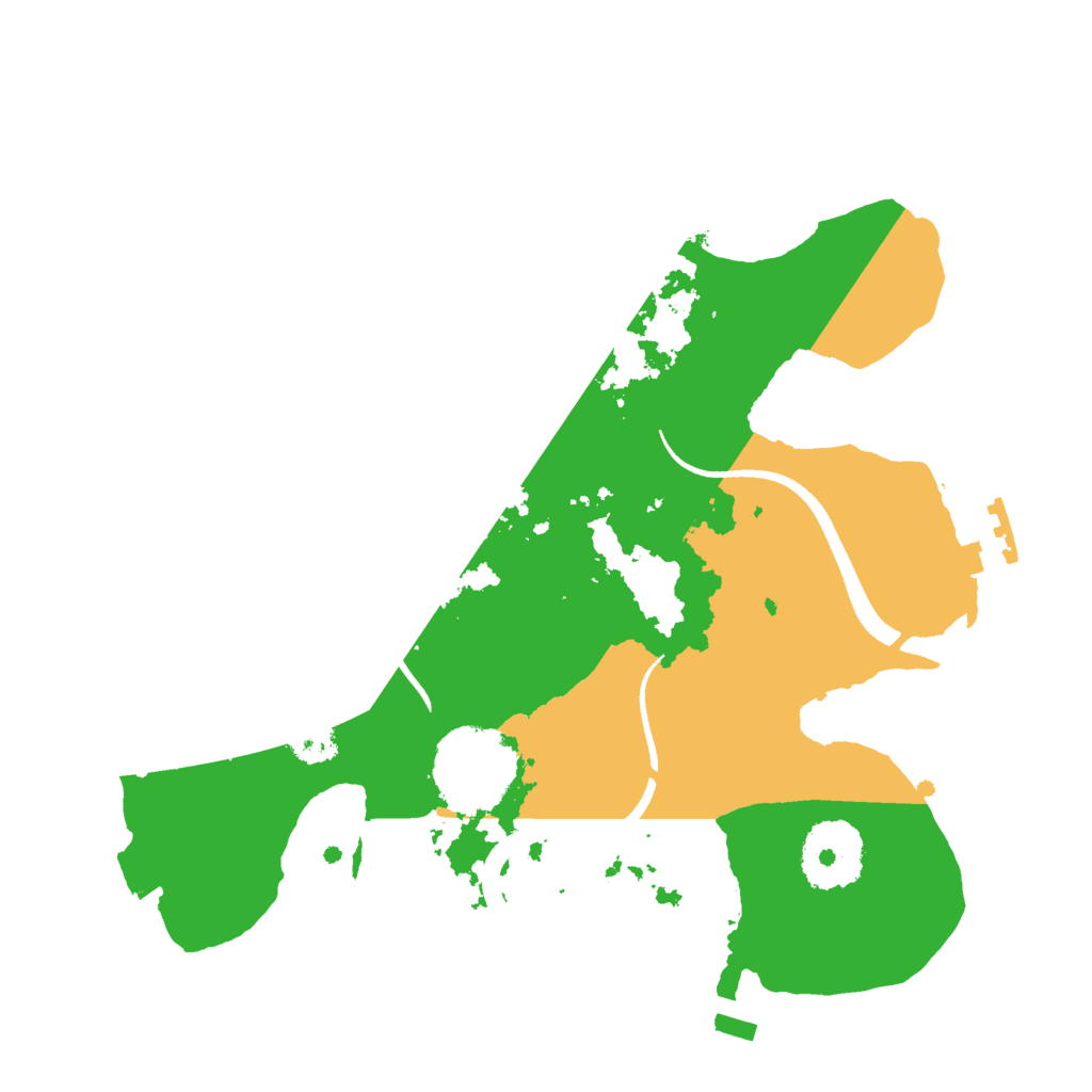Biome Rust Map: Procedural Map, Size: 2500, Seed: 896695877