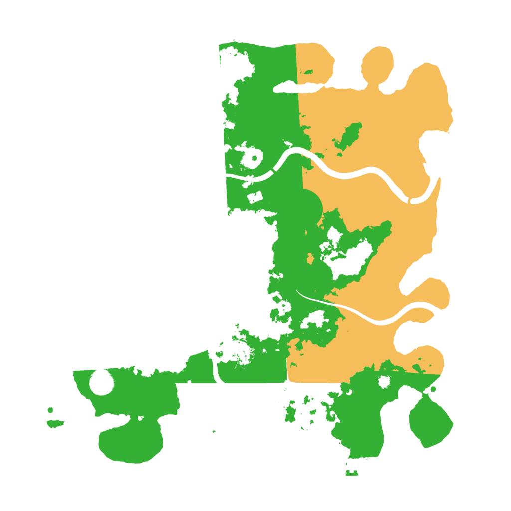 Biome Rust Map: Procedural Map, Size: 3700, Seed: 158720561