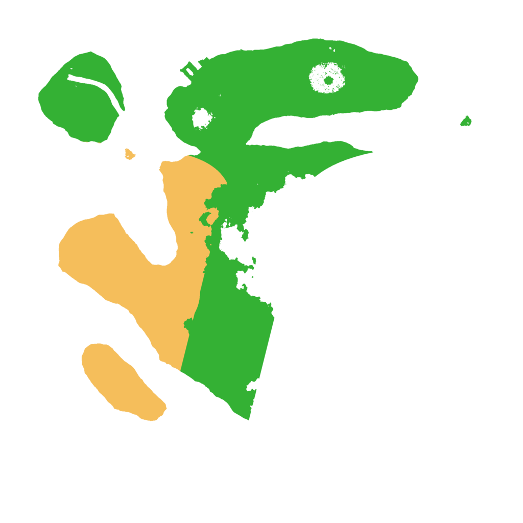 Biome Rust Map: Procedural Map, Size: 2400, Seed: 20200806