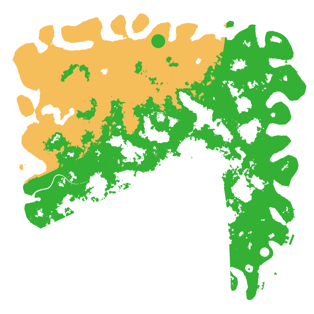 Biome Rust Map: Procedural Map, Size: 6000, Seed: 1337250170