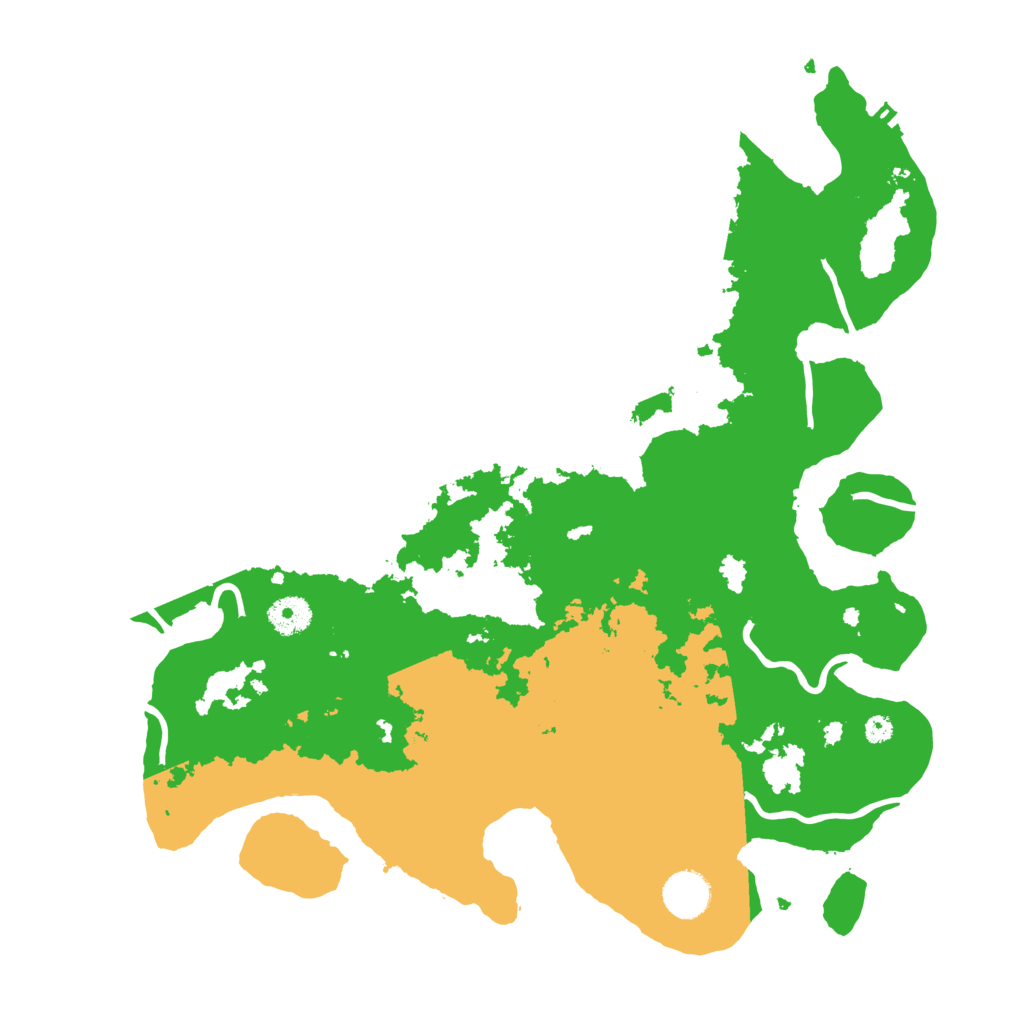 Biome Rust Map: Procedural Map, Size: 3800, Seed: 4235