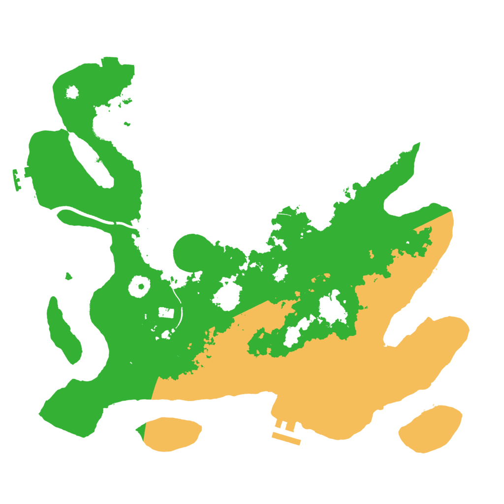 Biome Rust Map: Procedural Map, Size: 3500, Seed: 1866503572