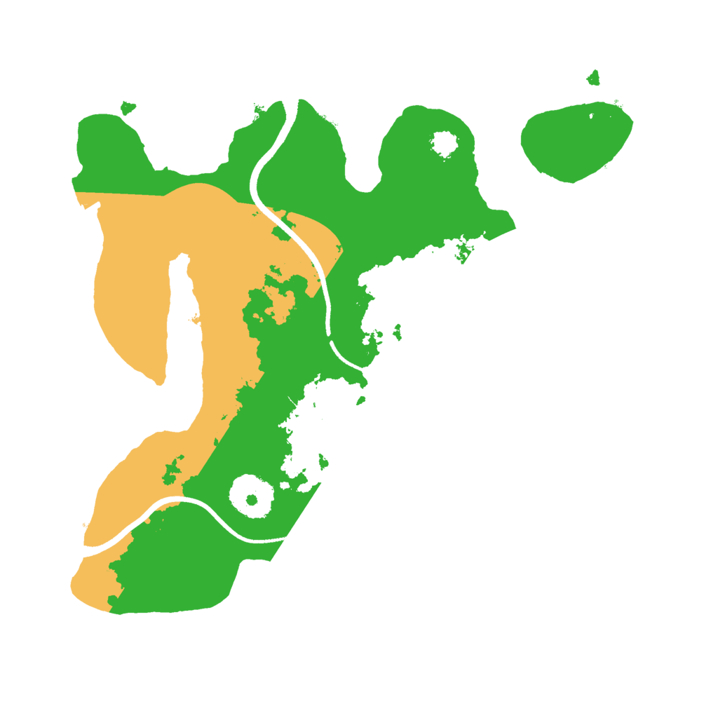 Biome Rust Map: Procedural Map, Size: 2500, Seed: 3321