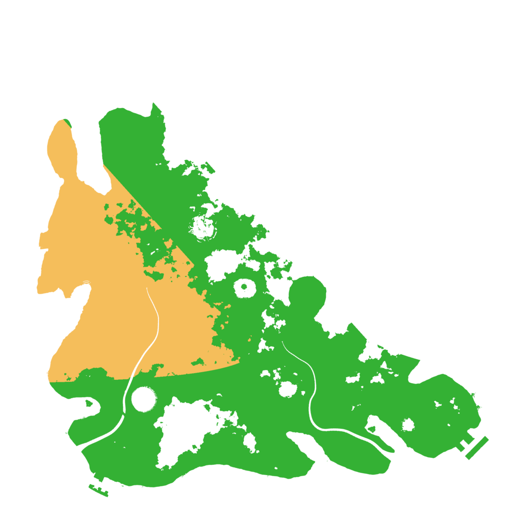 Biome Rust Map: Procedural Map, Size: 3700, Seed: 26231406
