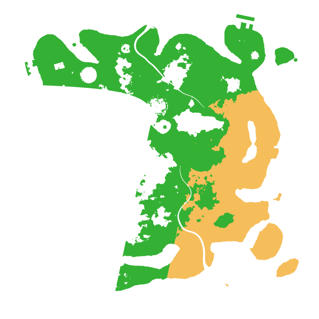 Biome Rust Map: Procedural Map, Size: 3500, Seed: 2647