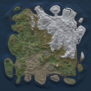 Thumbnail Rust Map: Procedural Map, Size: 4250, Seed: 108134673, 16 Monuments