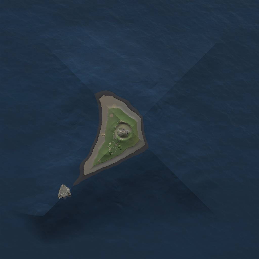 Rust Map: Procedural Map, Size: 1000, Seed: 1600, 3 Monuments