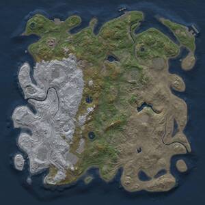 Thumbnail Rust Map: Procedural Map, Size: 4250, Seed: 1049525844, 15 Monuments