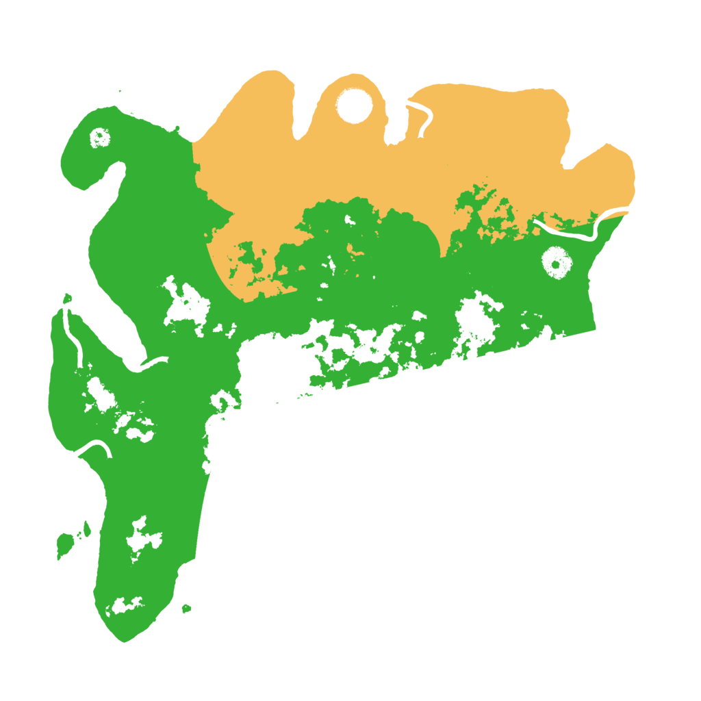 Biome Rust Map: Procedural Map, Size: 3500, Seed: 946590493