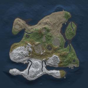 Thumbnail Rust Map: Procedural Map, Size: 2500, Seed: 66236, 12 Monuments