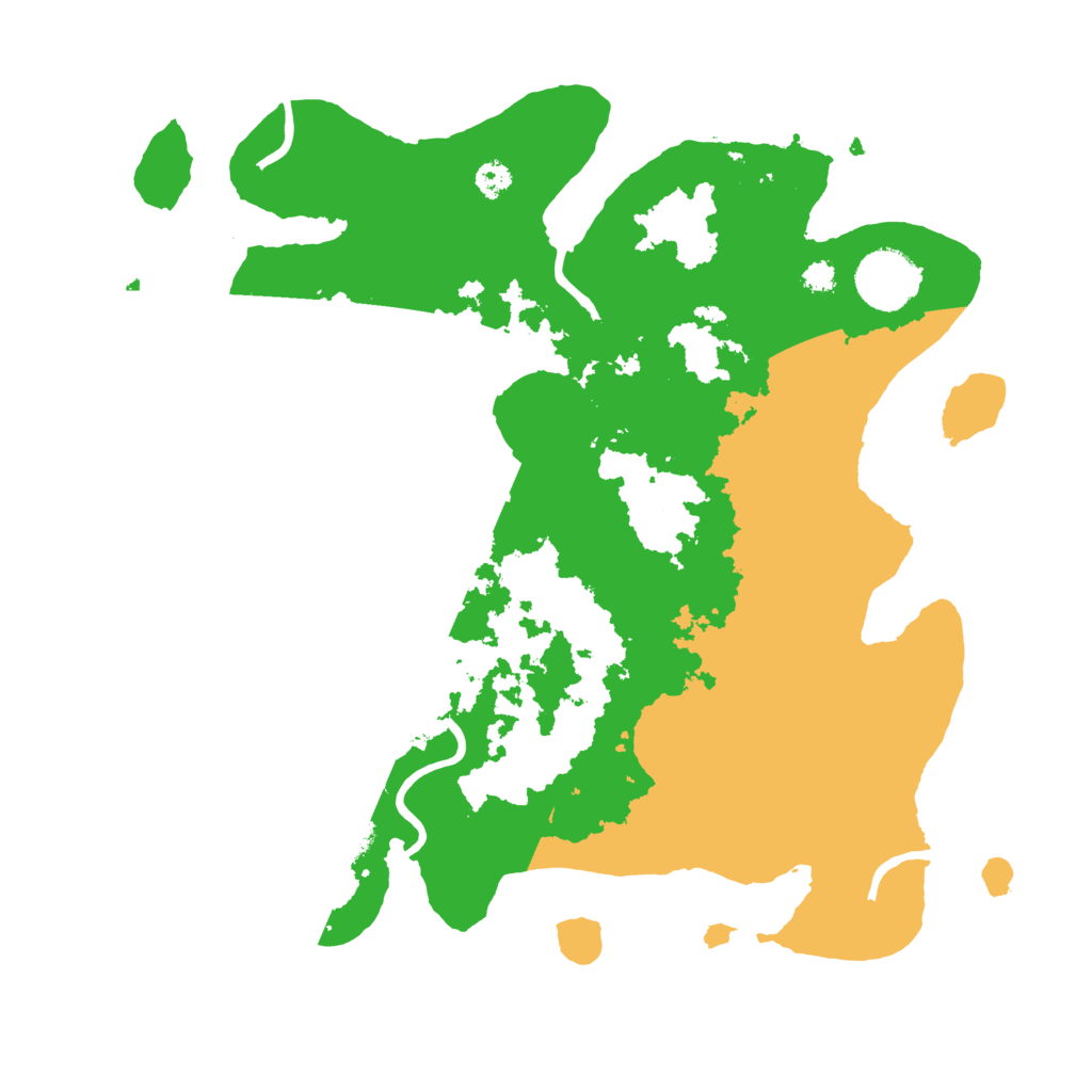 Biome Rust Map: Procedural Map, Size: 3200, Seed: 7714397