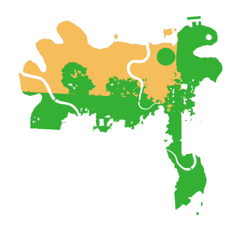 Biome Rust Map: Procedural Map, Size: 3600, Seed: 3073894
