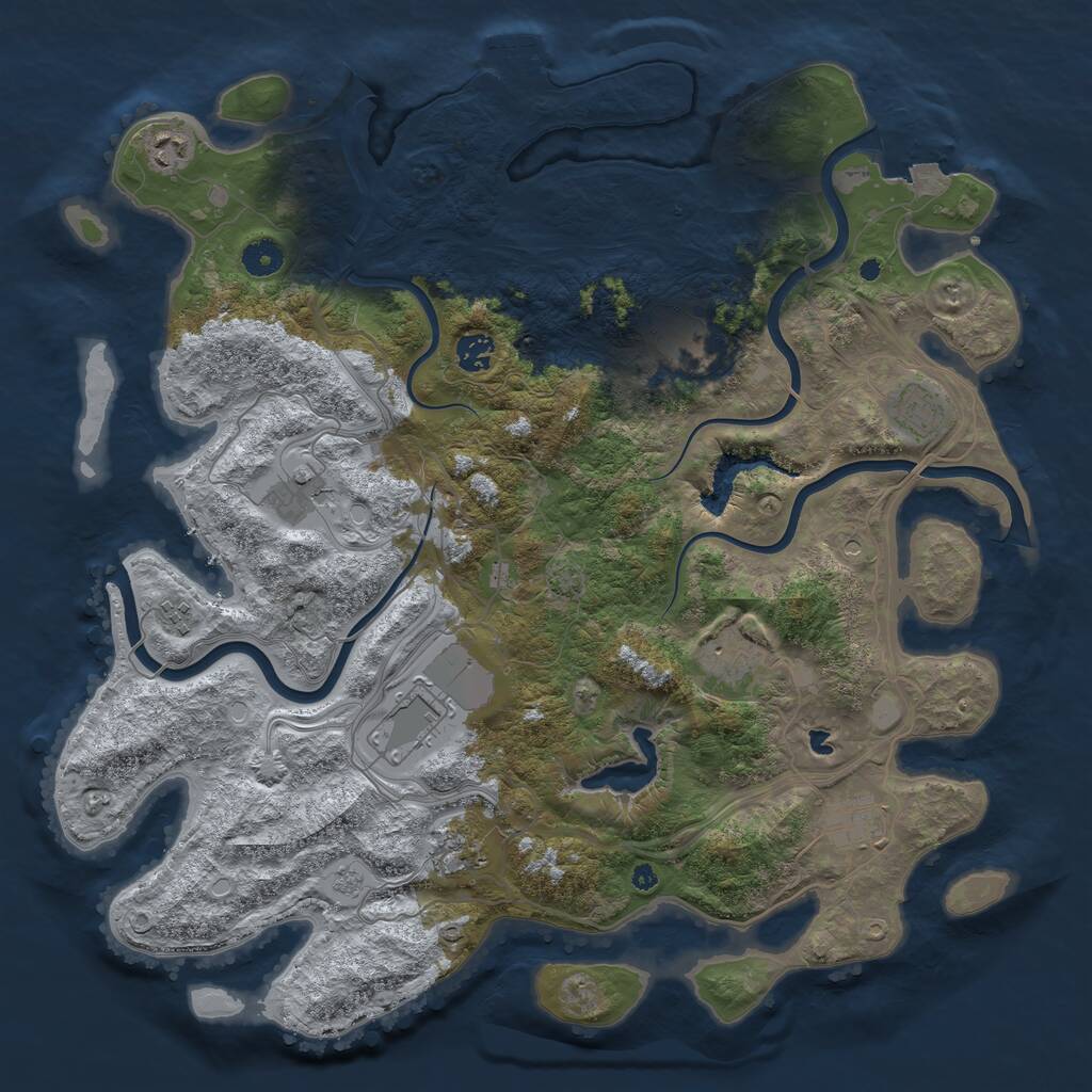 Rust Map: Procedural Map, Size: 4250, Seed: 228, 15 Monuments