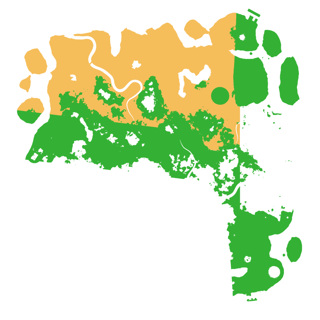 Biome Rust Map: Procedural Map, Size: 4800, Seed: 108681077