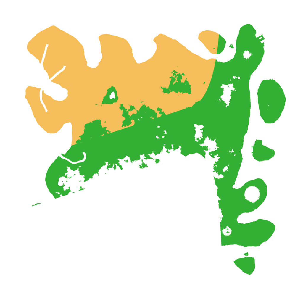 Biome Rust Map: Procedural Map, Size: 3500, Seed: 45232