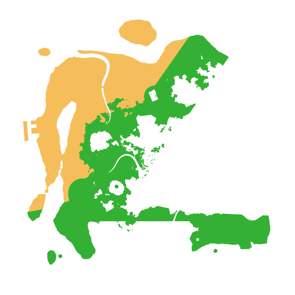 Biome Rust Map: Procedural Map, Size: 3000, Seed: 676327841